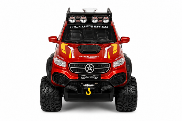 6x6 Off-Road Pickup Truck with Dirt Bike-Scale 1:24