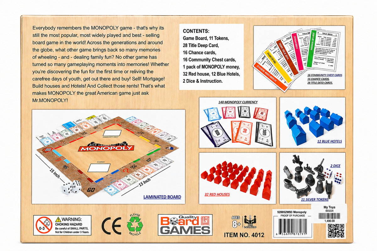 Monopoly (Item Code:4012)