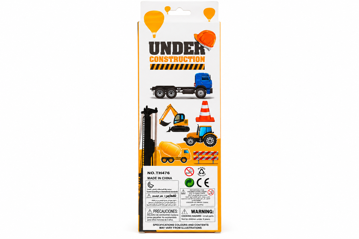 Under Construction Toy Vehicle Car set - TH476