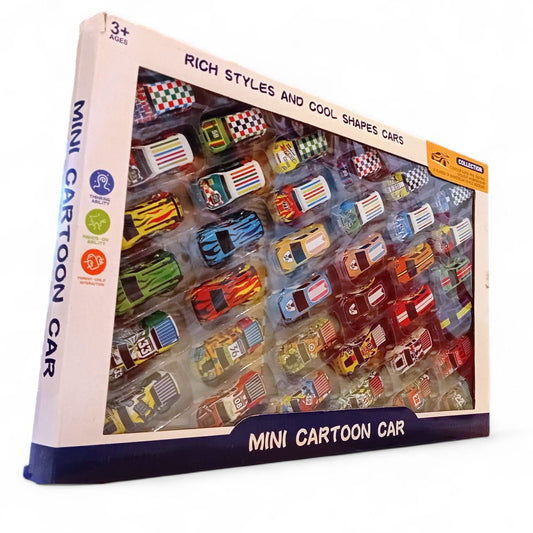 Mini Cartoon Car Set - 36 pcs.