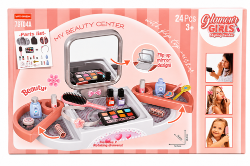 Pink Glamour Girls Beauty Center Set