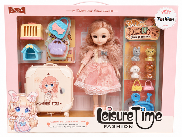 Pink Fashion Doll Playset