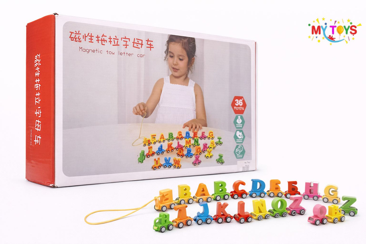 Alphabets Train Wooden & Magnetic.