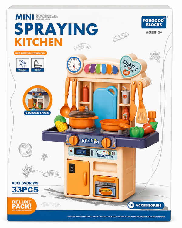Mini Spraying Kitchen-33 Pcs (Item Code:353-17)