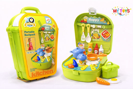 Kitchen Set 18 Pcs - Portable Backpack.