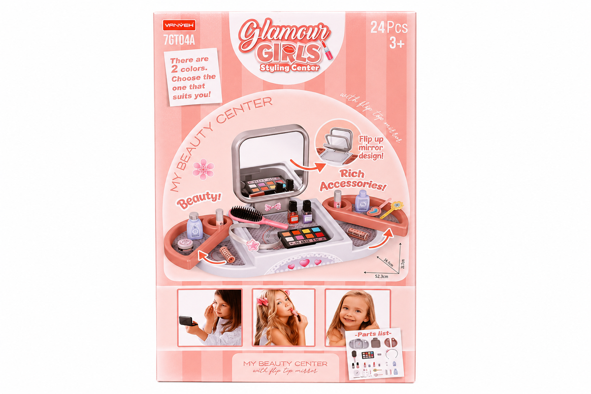 Pink Glamour Girls Beauty Center Set