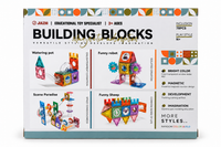 78-Piece Magnetic Building Blocks Marble Run Set Building Blocks - 6606A