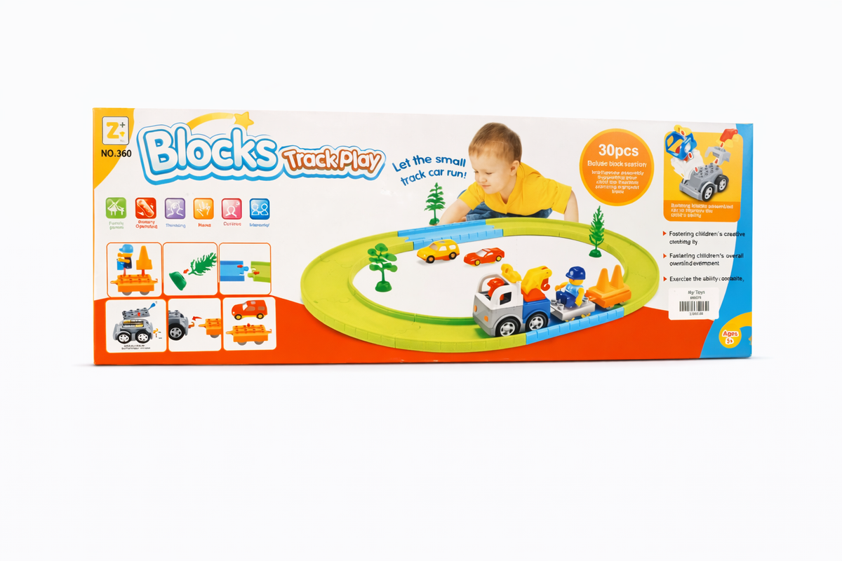 Toy Blocks Track Blocks Track Play 3650 – My Toys