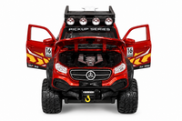 6x6 Off-Road Pickup Truck with Dirt Bike-Scale 1:24