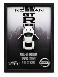 Nissan GT-R 3D Frame Model