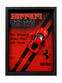 Ferrari 488 GTB 3D Frame Model