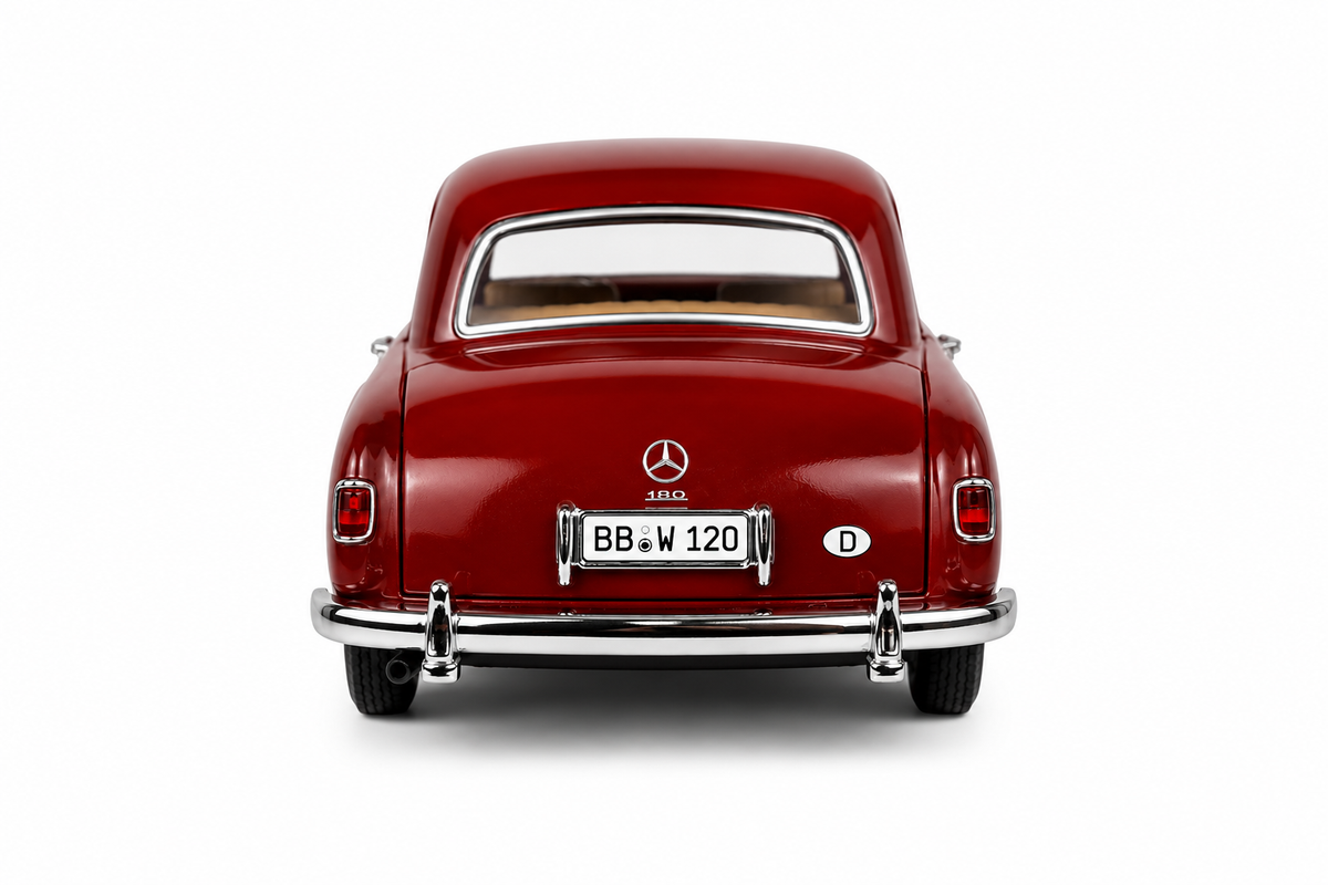 1:24 Mercedes Red Classic Sedan - Diecast Model
