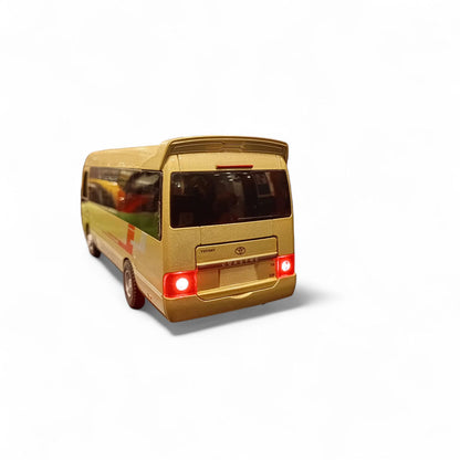 Toyota Coaster minibus.