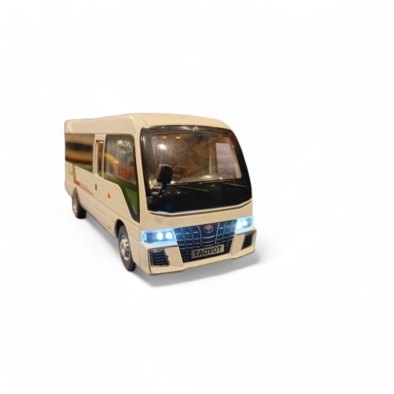 Toyota Coaster minibus.