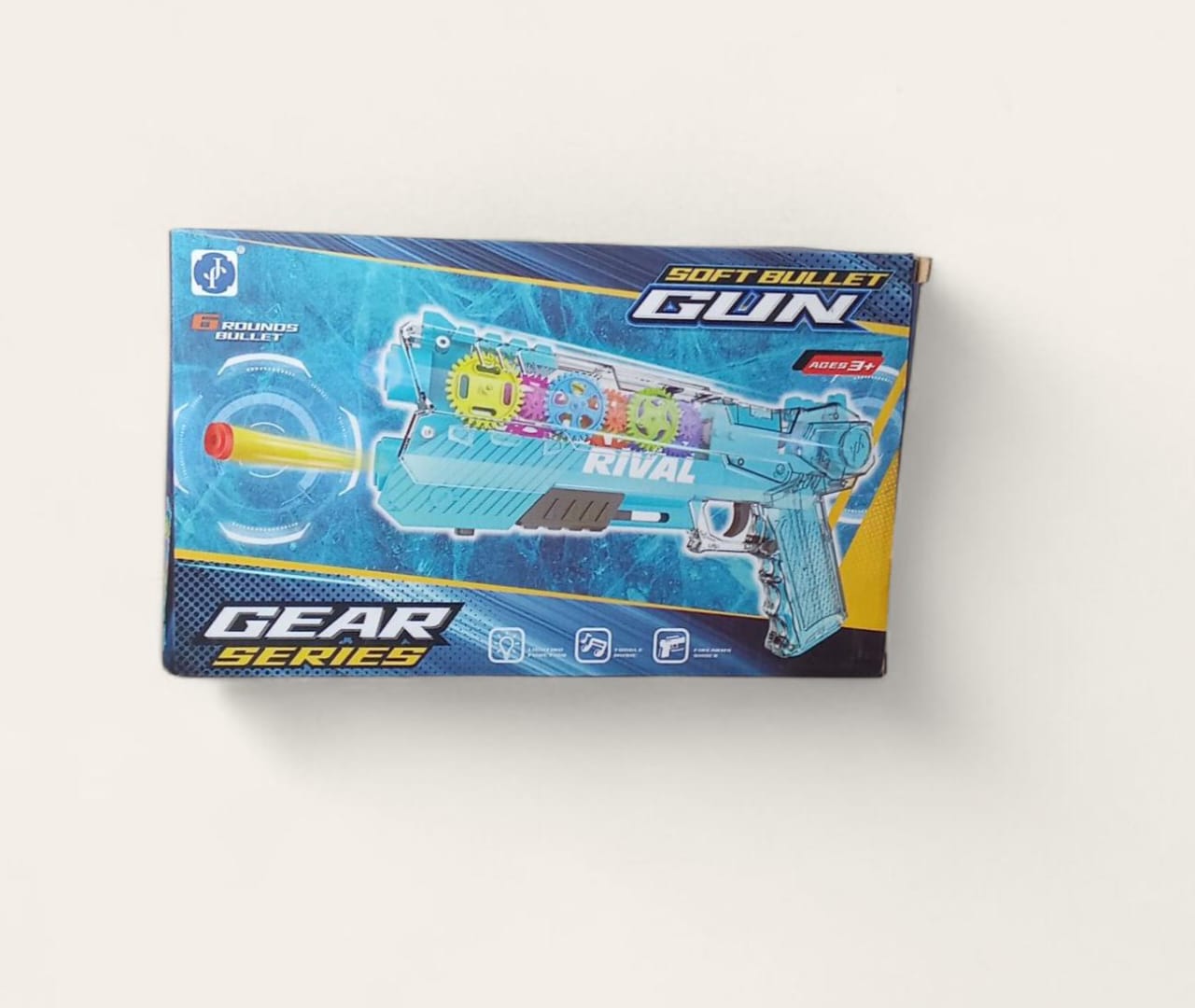 Soft Bullet Gun - Gear Series | Colorful Gear Mechanism Toy Gun for Kids 🎯💥