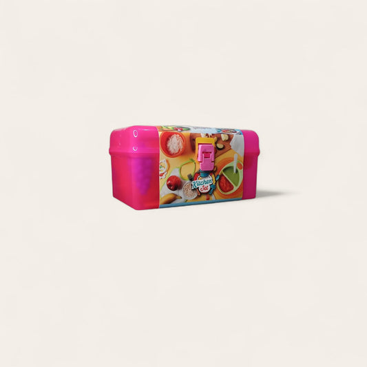 Pink Kitchen Set Plastic Container – Fun & Functional Storage for Kids & Home 🏠🎨