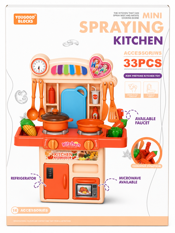 Mini Spraying Kitchen-33 Pcs (Item Code:353-17)