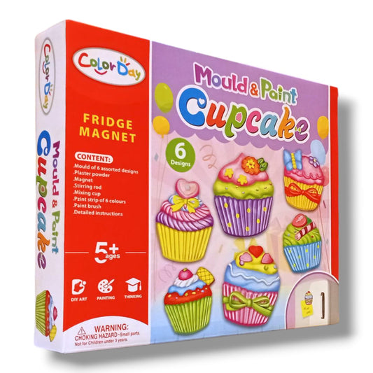 Mould & Paint Cupcake - Fridge Magnetic