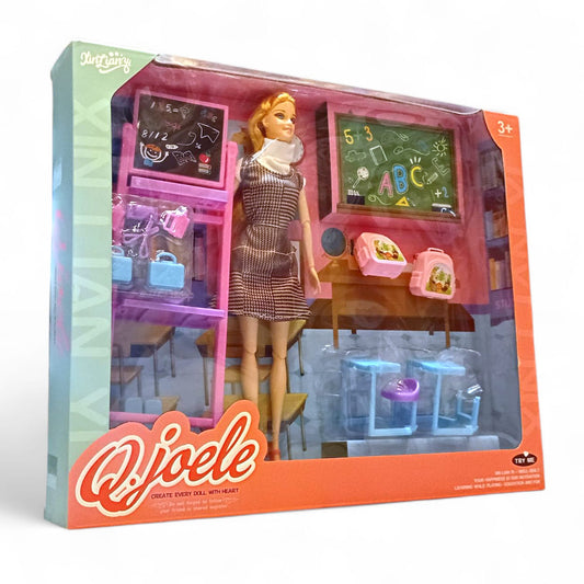Dolls Set Teacher - Education & Fun.