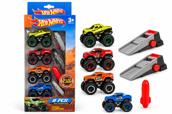 Monster Truck Set with Speed Launcher Car set - 778-2.