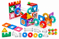 78-Piece Magnetic Building Blocks Marble Run Set Building Blocks - 6606A
