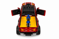 6x6 Off-Road Pickup Truck with Dirt Bike-Scale 1:24