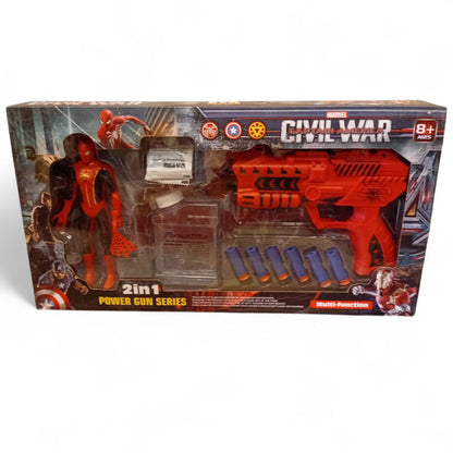 Marvel Gun with Figure 2 in 1.