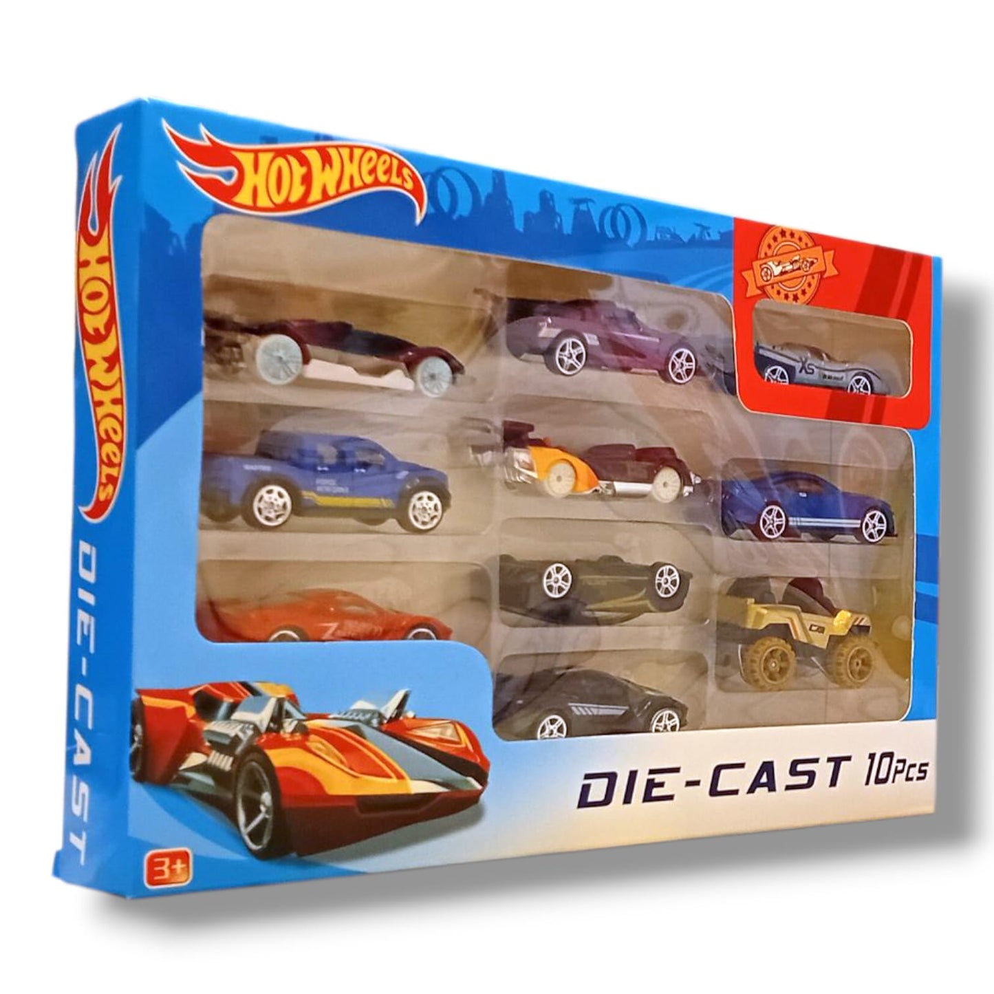 Hot Wheels Diecast Car Set - 10 Pcs.