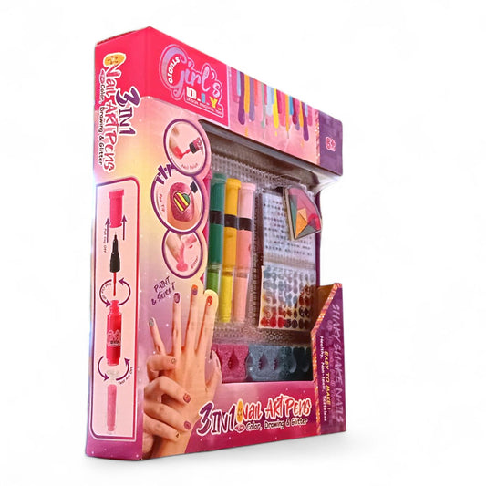 Nail Art Pens - 3 In 1. (8818)