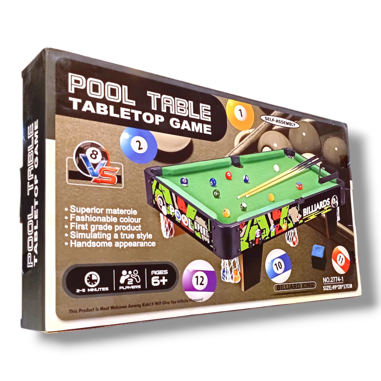 Pool Table - Tabletop Game.