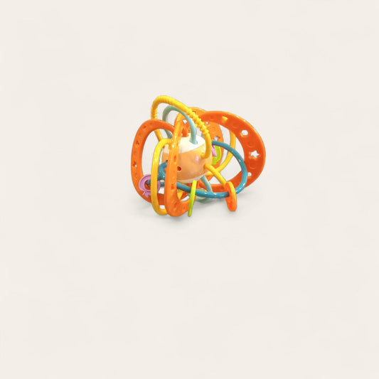 Winkel Rattle and Sensory Teether Toy by Manhattan Toy.