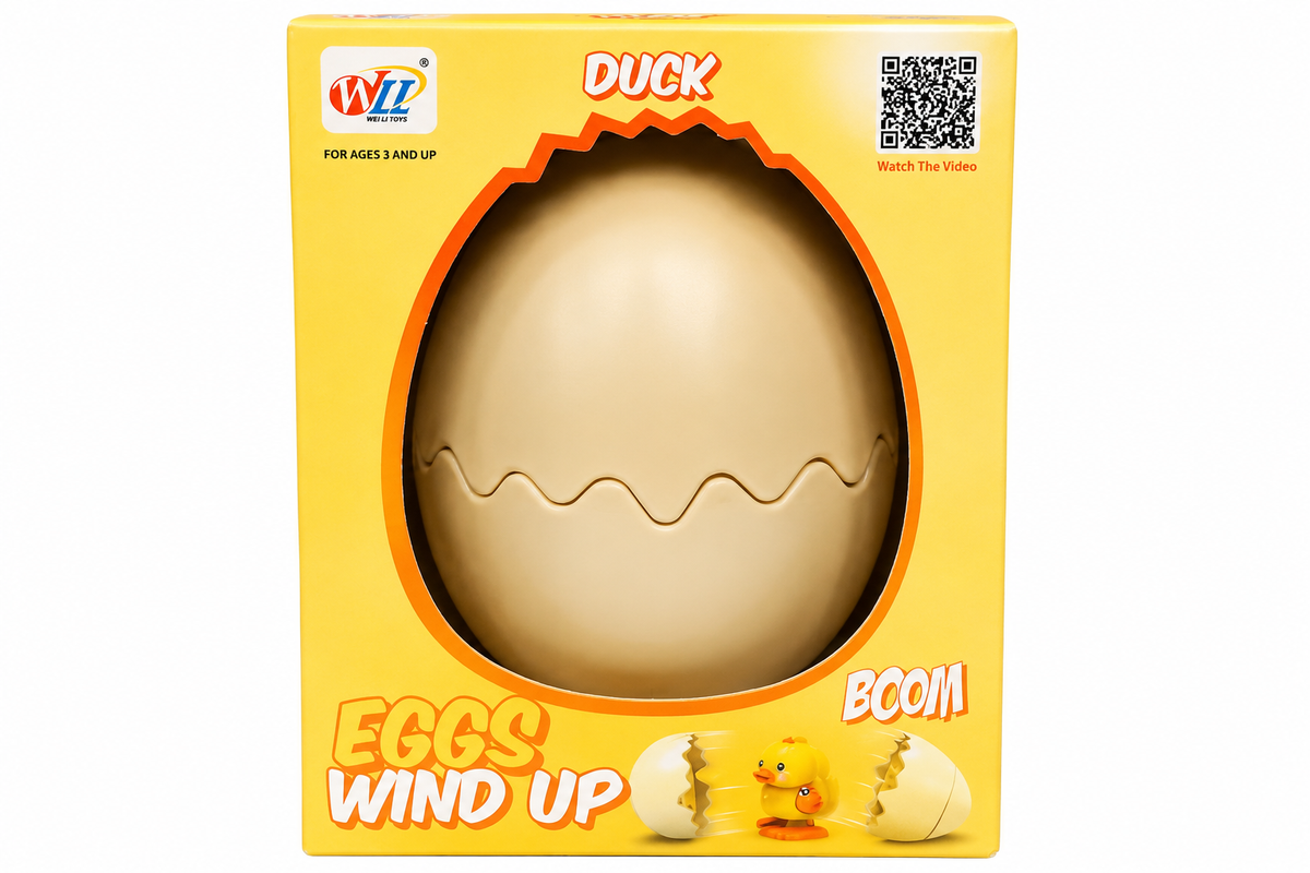 Eggs Wind Up Duck Toy