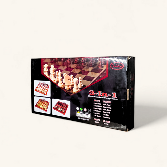 Chess/ Checkers/ Backgammon - 3 in 1 Board Game