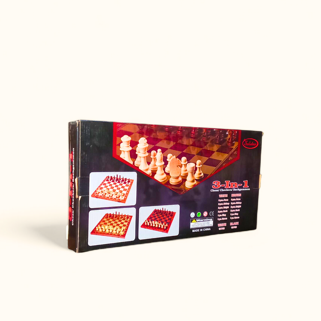 Chess/ Checkers/ Backgammon - 3 in 1 Board Game