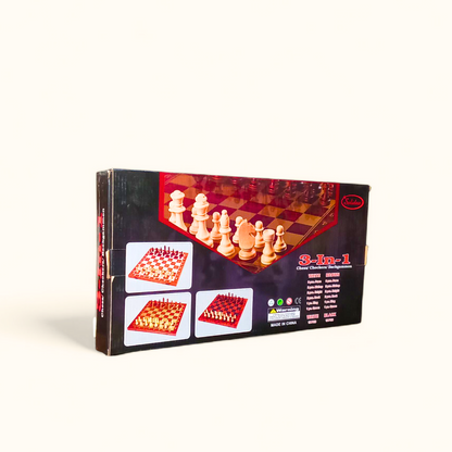 Chess/ Checkers/ Backgammon - 3 in 1 Board Game