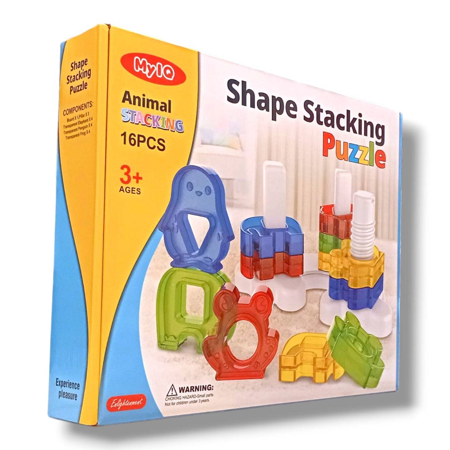 Shape Stacking Puzzle - Animal Stacking 16 Pcs.