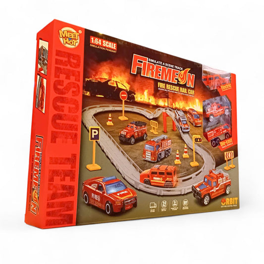 Track Set - Fire Rescue Rail Car.