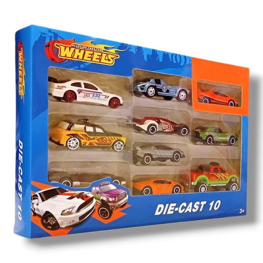 Alloy Diecast Car Set Wheels - Diecast 10 Pcs